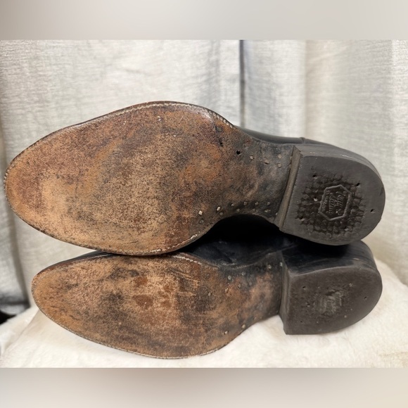 Tony Lama 6238 Men’s 10B Black Leather Cowboy Boots Made in USA Western - Picture 6 of 10